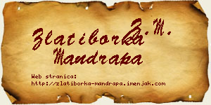 Zlatiborka Mandrapa vizit kartica